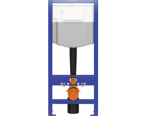 Inbouwreservoir voor wandcloset met spoelbak en montage-element