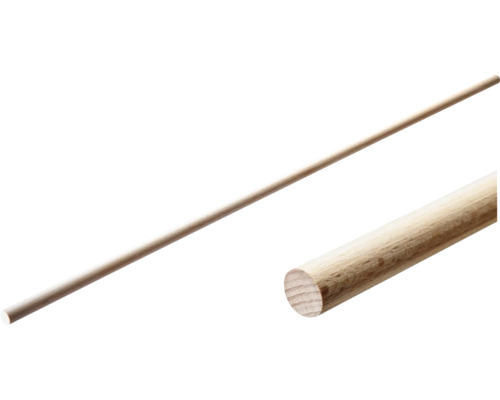 HETTICH Staaf glad rond hout 16x1000 mm, 50 stuks Houten ronde staaf in detail