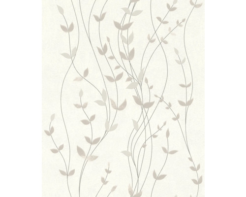 RASCH Vliesbehang 416022 Deco Style bladeren crème Behang met bladrankenpatroon
