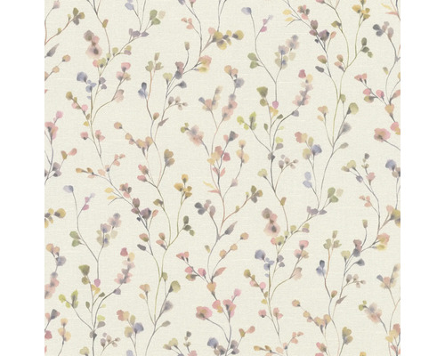 RASCH Vliesbehang 486155 Symphony bloemen beige Behang met bloemmotief