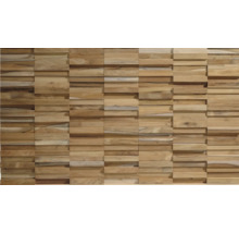 Houten wandbekleding met driedimensionaal ontwerp