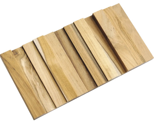 Houten paneel met driedimensionaal design voor wandbekleding