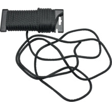 Zwart polyester touw op rol
