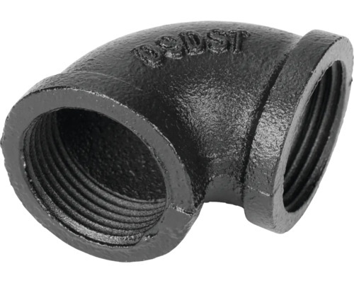 WALTECO Rusticline bocht 3/4'' 90° zwart