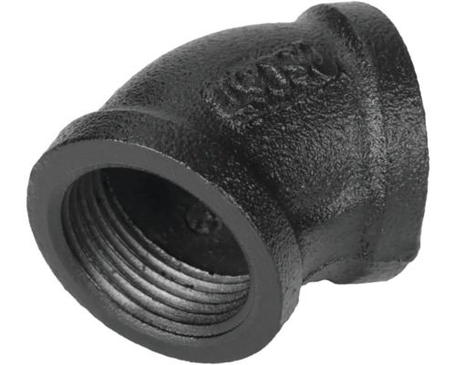 WALTECO Rusticline bocht 3/4'' 45° zwart