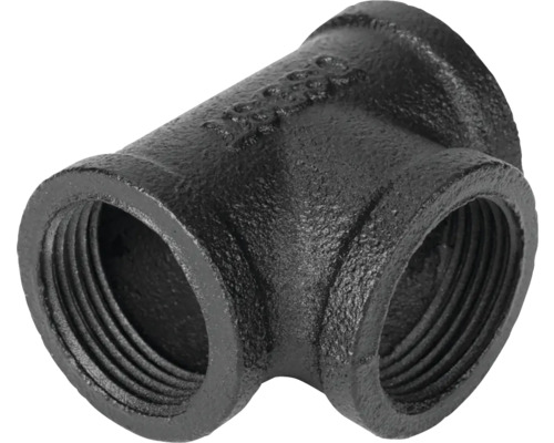 WALTECO Rusticline t-stuk 3/4'' zwart
