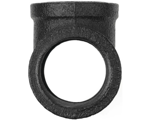 Zwarte gietijzeren mof