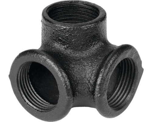 WALTECO Rusticline hoekkoppeling 3/4'' zwart