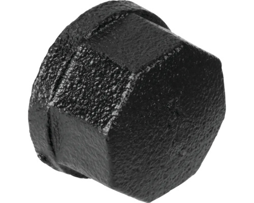 WALTECO Rusticline afdekdop 3/4'' 2 stuks zwart