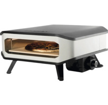 COZZE Pizzaoven elektrisch 17" 230V 2200W, RVS zwart 60,5x60,5x30,5 cm