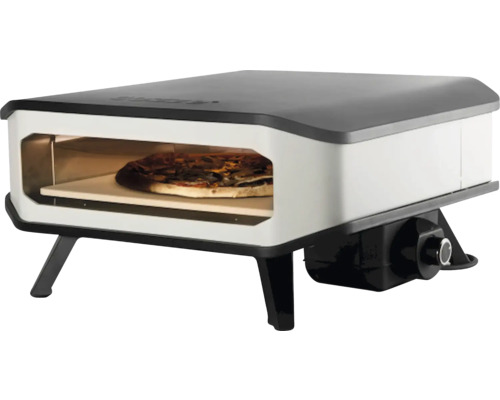 Gas pizzaoven met pizza in de oven