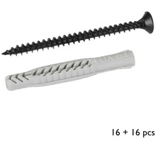 Schroef met plug, 16 stuks