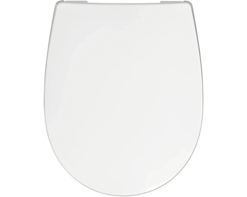 REIKA Toiletzitting Mino wit scharnier goud glans met quick-release en soft close Toiletdeksel van kunststof