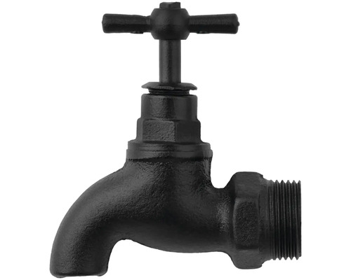 Metalen kraan met kruisgreep