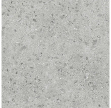 Grijze vloertegel met terrazzo look