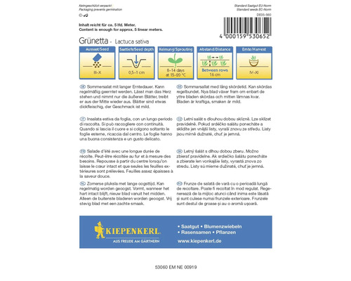 Grünetta pluksla zadenverpakking