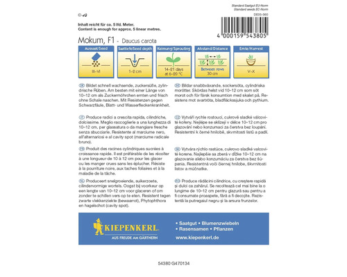 Mokum F1 wortel zadenpakket