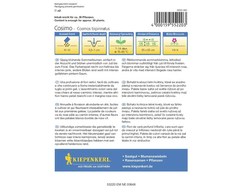 Cosmos bipinnatus zaadpakket