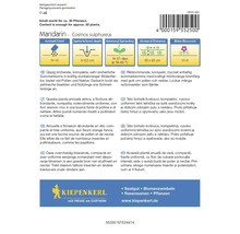 Zadenpakket Mandarin Cosmos Sulphureus met informatie over zaaien, plantdiepte, kieming, afstand en bloeitijd