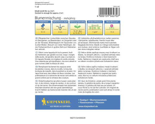 Bloemenzaadmengsel meerjarig