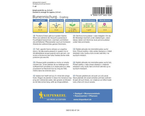 Bloemenzadenpakket voor eenjarige bloemenmengeling