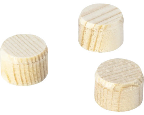 WOLFCRAFT Houten conische lamello Ø 15 mm, 50 stuks Drie houten deuvels voor houtverbindingen