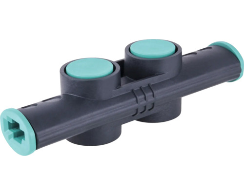 Verbindingsmof met twee ingangen en knoppen