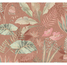 Behang met plantenmotief