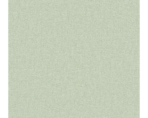 A.S. CRÉATION Vliesbehang 39353-6 Famous Garden effen groen Behang met fijne textielstructuur