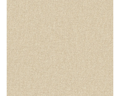 A.S. CRÉATION Vliesbehang 39353-8 Famous Garden effen beige Close-up van een behang met textielstructuur