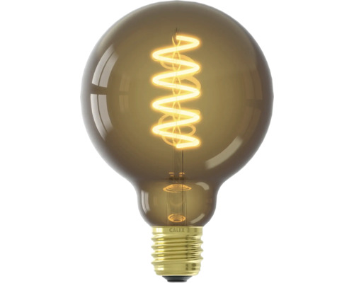 CALEX LED Filamentlamp E27/4W G95 warmwit bruin