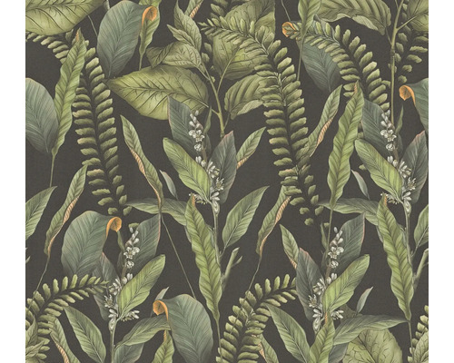 A.S. CRÉATION Vliesbehang 39413-1 Drawn into Nature bladeren groen Behang met jungle bladeren motief