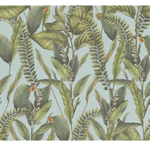 Behang met plantenmotief
