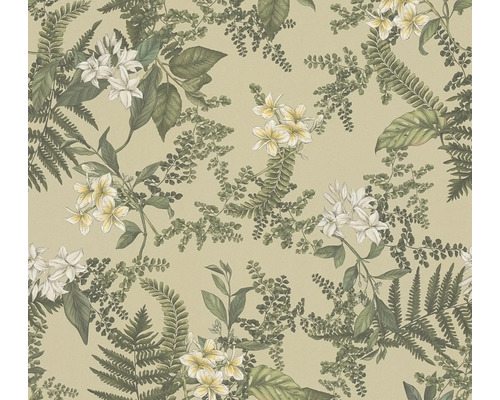 A.S. CRÉATION Vliesbehang 39424-1 Drawn Into Nature bladeren bloemen beige