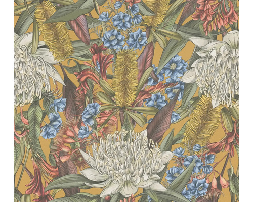 A.S. CRÉATION Vliesbehang 39428-4 bladeren jungle bloemen natuur Tropisch bloemmotief voor wanddecoratie