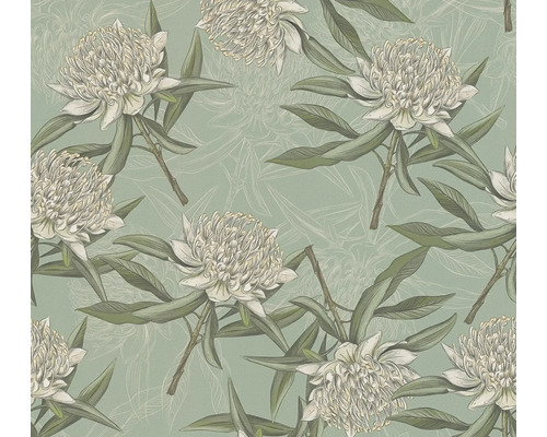 A.S. CRÉATION Vliesbehang 39432-2 bladeren jungle bloemen natuur Behang met bloemmotief