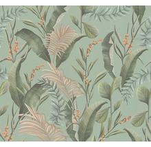 Behang met tropisch plantenpatroon