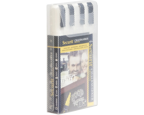 Securit krijtmarker, set van vier stuks in verpakking