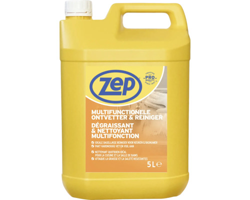 ZEP Multifunctionele ontvetter & reiniger 5 liter Multifunctionele ontvetter en reiniger in een 5 liter container