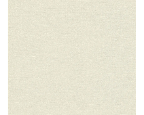 A.S. CRÉATION Vliesbehang 37603-7 Natural Living effen crème Textielbehang met fijne textuur