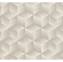 Behang met geometrisch kubuspatroon