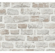 A.S. CRÉATION Vliesbehang 38637-1 Natural Living steenoptiek beige
