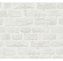 A.S. CRÉATION Vliesbehang 38637-2 Natural Living steenoptiek grijs