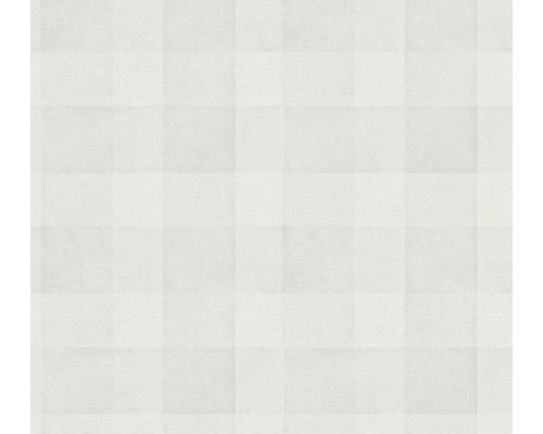 A.S. CRÉATION Vliesbehang 38664-4 Natural Living geometrisch grijs Behang met een subtiel ruitpatroon