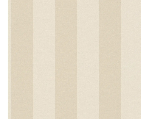 A.S. CRÉATION Vliesbehang 38665-2 Natural Living strepen beige Behang met streepjesmotief