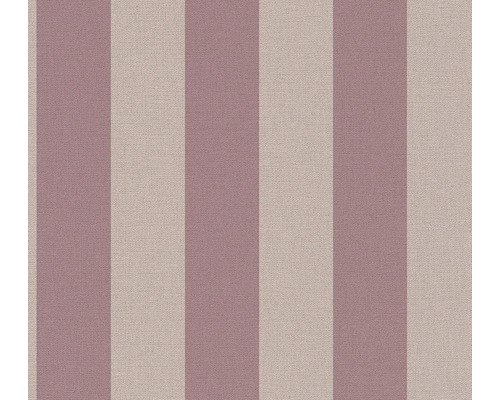 A.S. CRÉATION Vliesbehang 38665-4 Natural Living strepen roze Behang met streepmotief