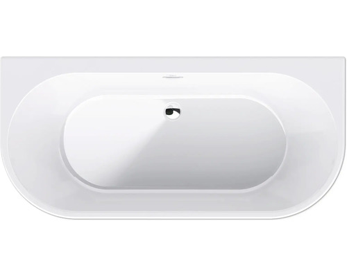 Rechthoekig bad van sanitairacryl van bovenaf gezien