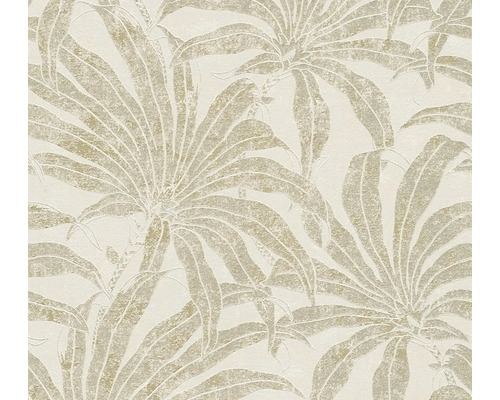 A.S. CRÉATION Vliesbehang 39501-5 Jade 2 bladeren beige Behang met plantenmotief