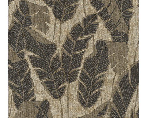 A.S. CRÉATION Vliesbehang 39502-4 Jade 2 bladeren beige Behang met bladerpatroon