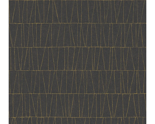 A.S. CRÉATION Vliesbehang 39506-3 Jade 2 abstract zwart Behang met geometrisch patroon